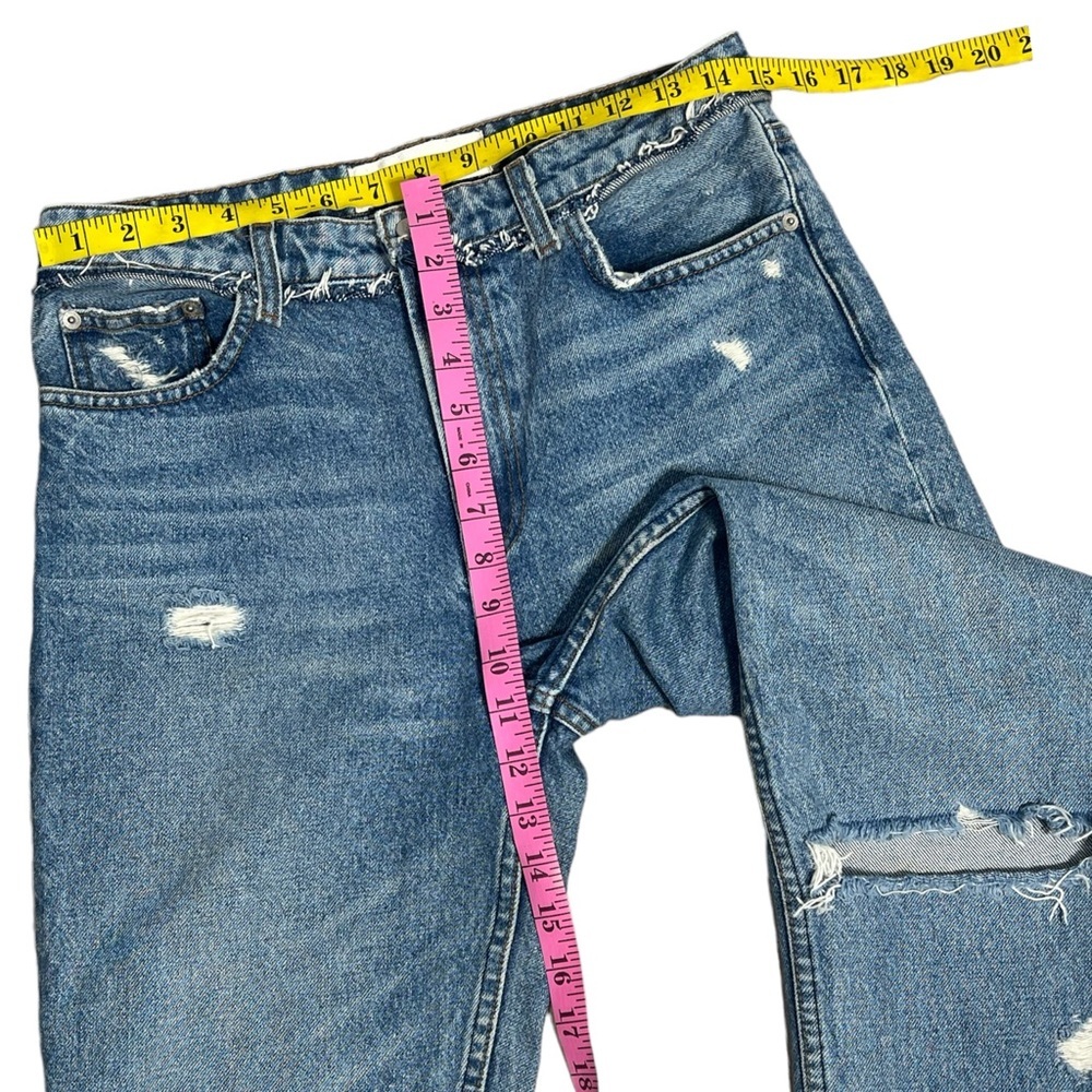 Reformation CBK cigarette straight leg jeans size 28 cropped vintage distressed - Picture 4 of 11